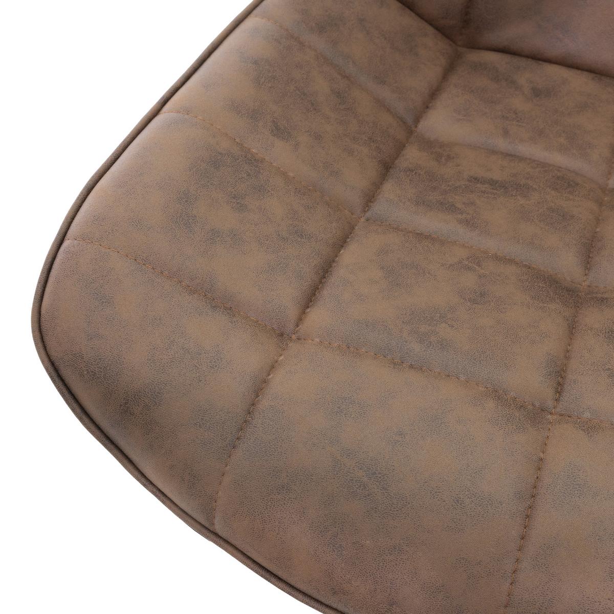 BÜROSTUHL Kunstleder braun - Schwarz/Braun, Textil/Metall (53/97/60cm) - ML-DESIGN