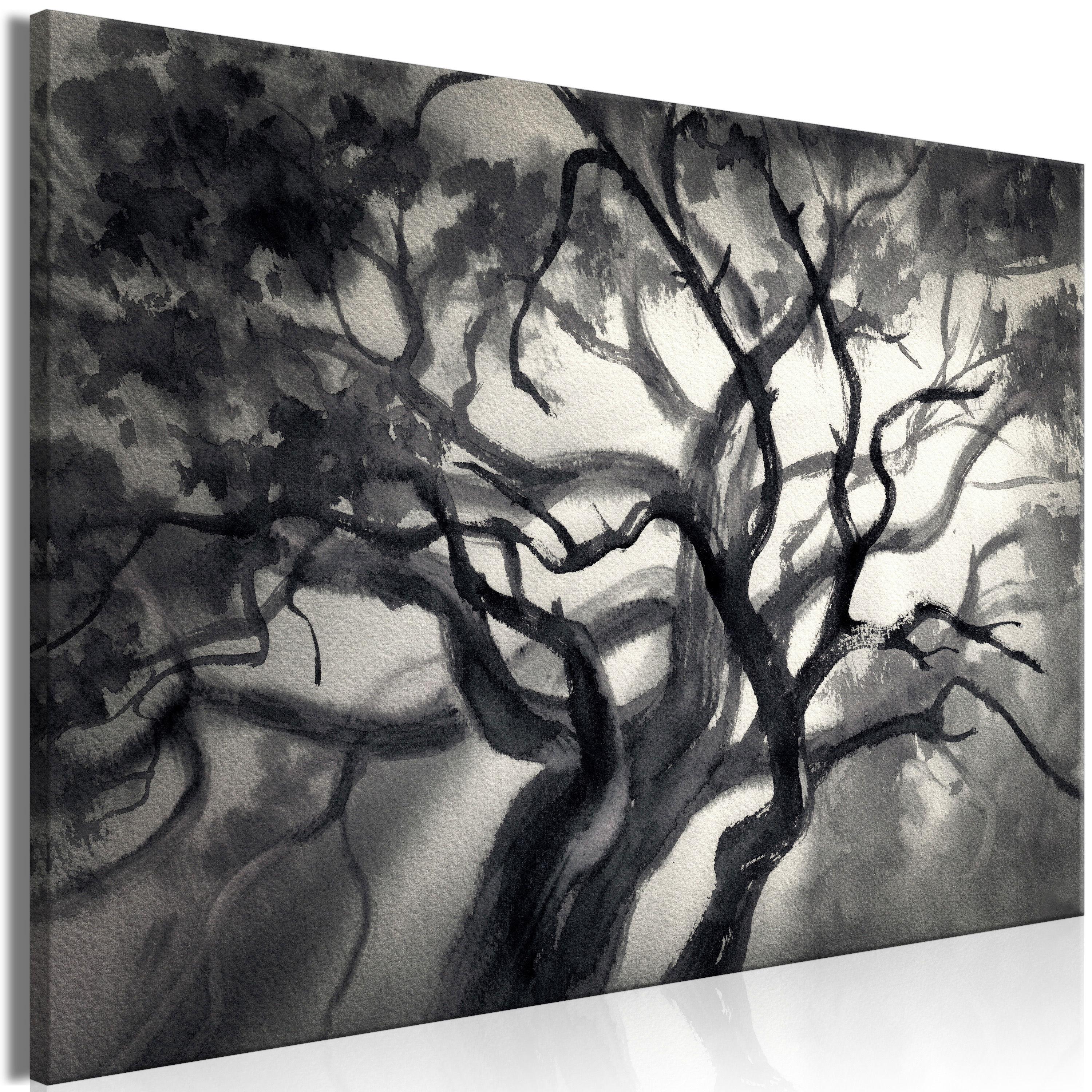 KUNSTDRUCK Schwarz-Weiß 60/40 cm - Schwarz, Textil (60/40cm) - KUNSTLOFT