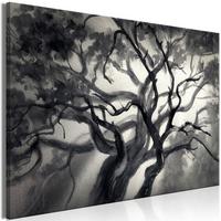 KUNSTDRUCK Schwarz-Weiß 60/40 cm - Schwarz, Textil (60/40cm) - KUNSTLOFT