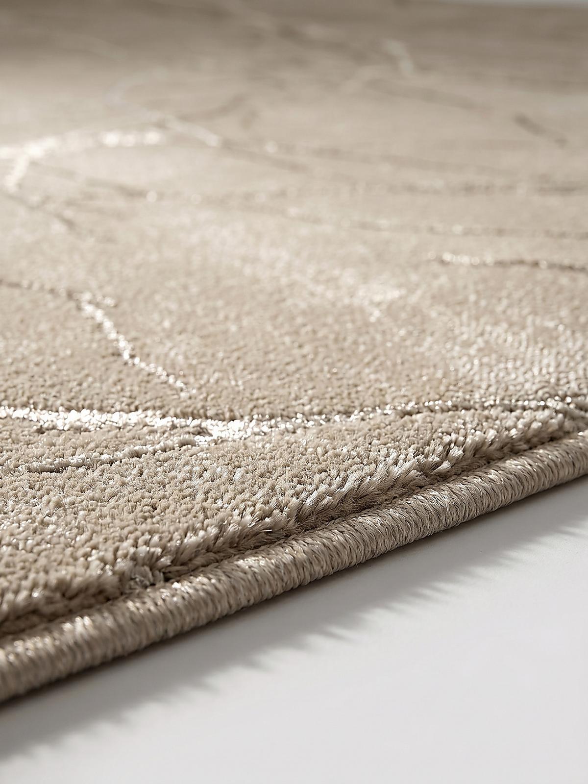 KURZFLORTEPPICH Abstrakt KAVALA Polyester Beige 200 x 290 cm - Beige, Textil (200/290cm) - KADIMA DESIGN