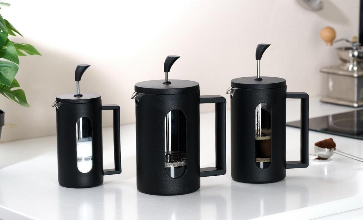 KAFFEEBEREITER / FRENCH PRESS Adana schwarz 600 ml - Schwarz, Glas/Kunststoff (2/2/2cm) - Ritzenhoff Breker