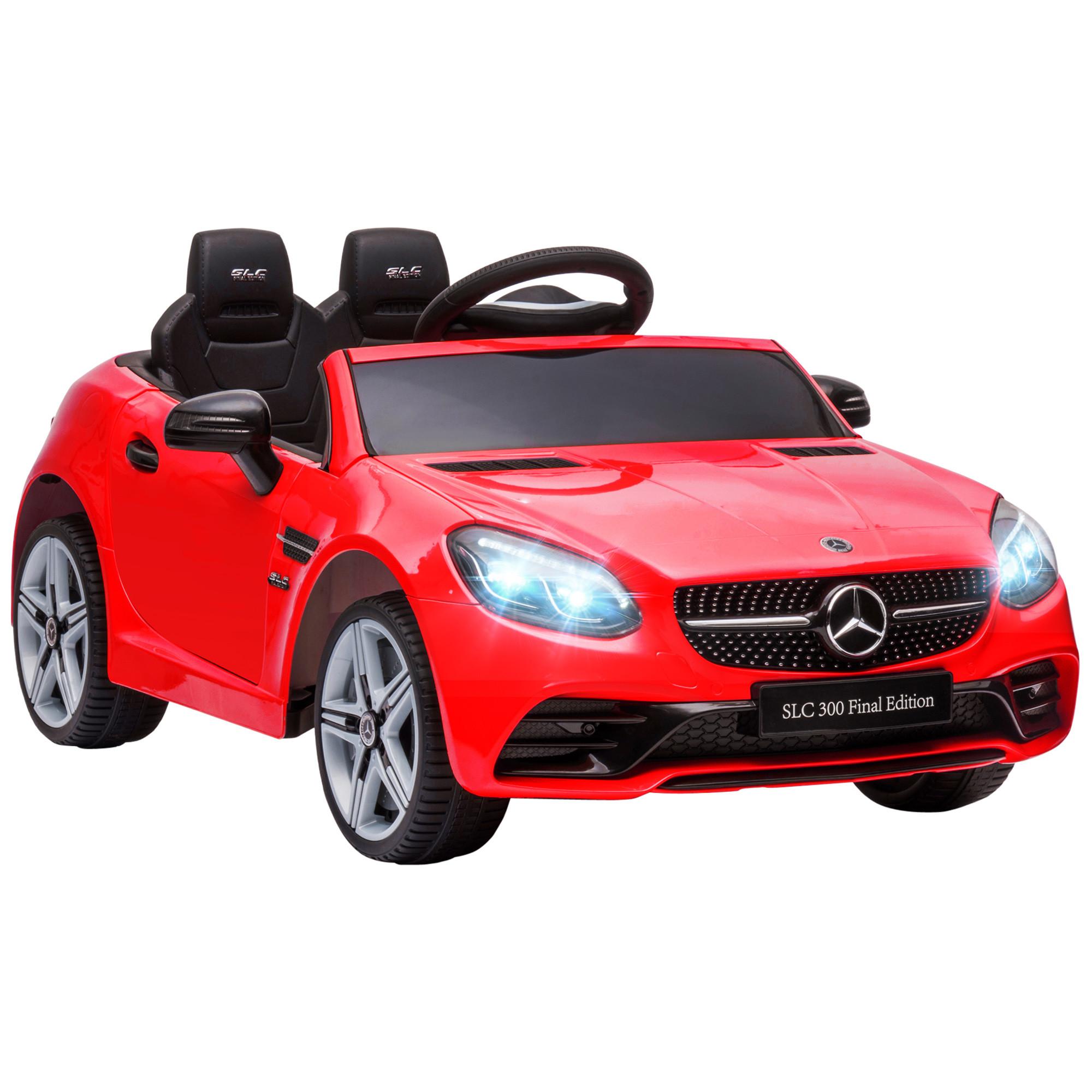 KINDER Elektroauto, 12V Kinderfahrzeug mit 2,4G-Fernbedienung, Musik USB - Rot, Metall (107/62.5/44cm) - AIYAPLAY