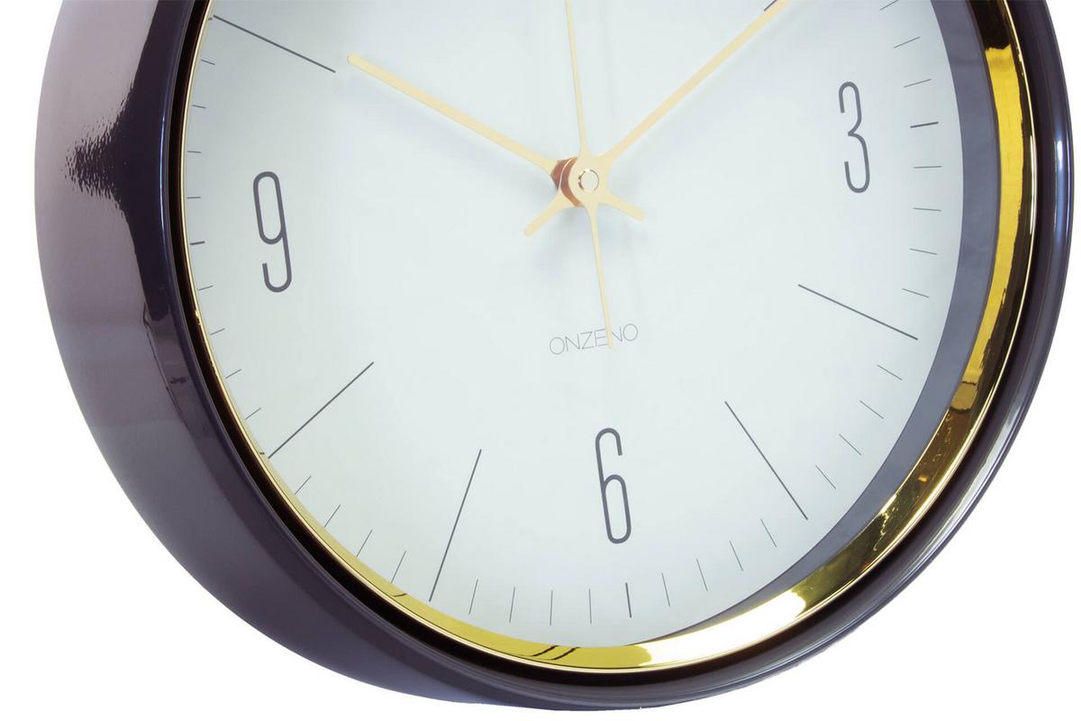 WANDUHR Design Weiß 33/33 cm - Weiß, Glas (32.7/32.7/5cm) - ONZENO