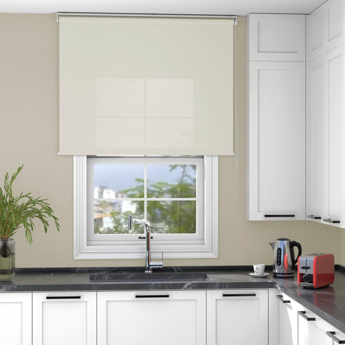 ROLLO blickdicht beige 60 x 150cm - Beige, Textil (60/150cm) - Deco-Raum
