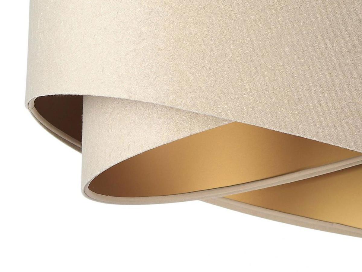 HÄNGELEUCHTE Gold 50/23 cm - Goldfarben, Kunststoff (50/1/23cm) - ONZENO