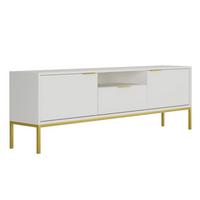 TV-MÖBEL Seattle Weiß - Weiß, Holzwerkstoff (175/56.4/33cm) - Petits-meubles