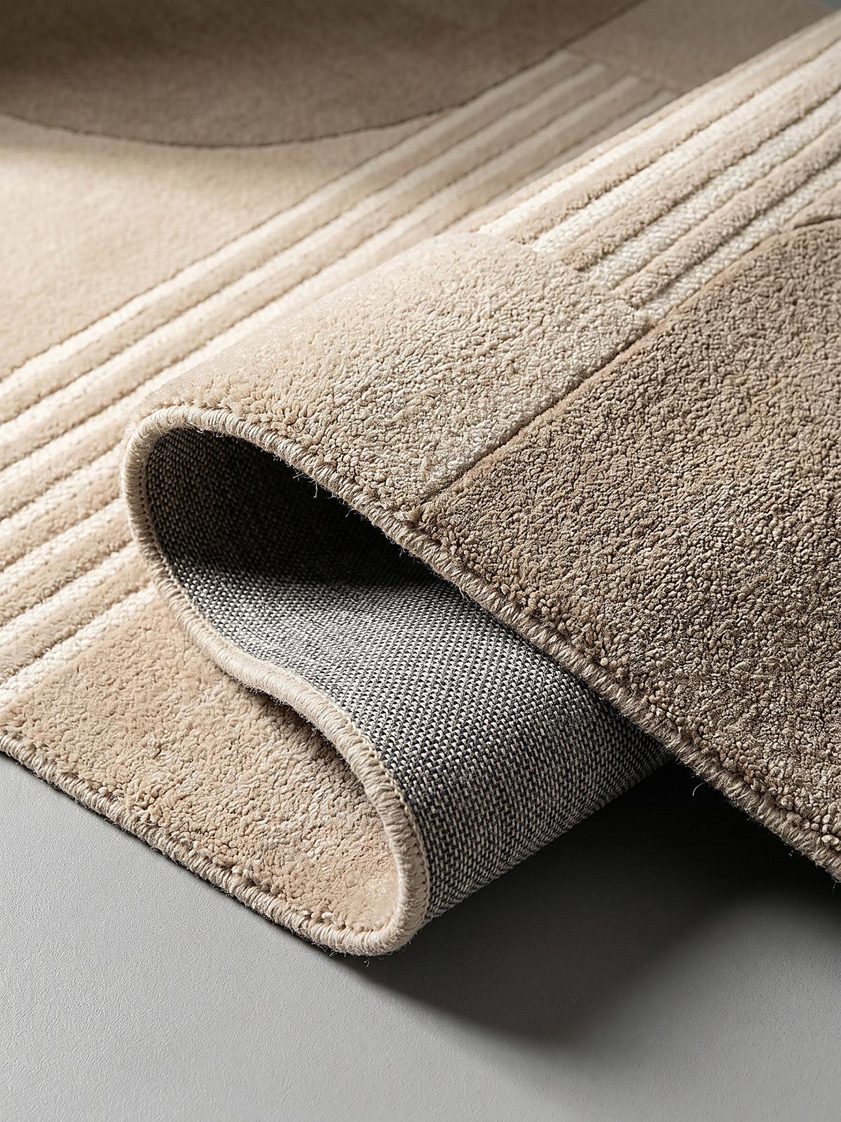 WOLLTEPPICH HALLEIN, abstrakt, aus Wolle, Natur, 200 x 290 cm - Beige, Textil (290/200cm) - KADIMA DESIGN