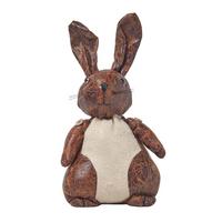 TÜRSTOPPER Hase - Braun, Kunststoff (17/17cm) - Homescapes