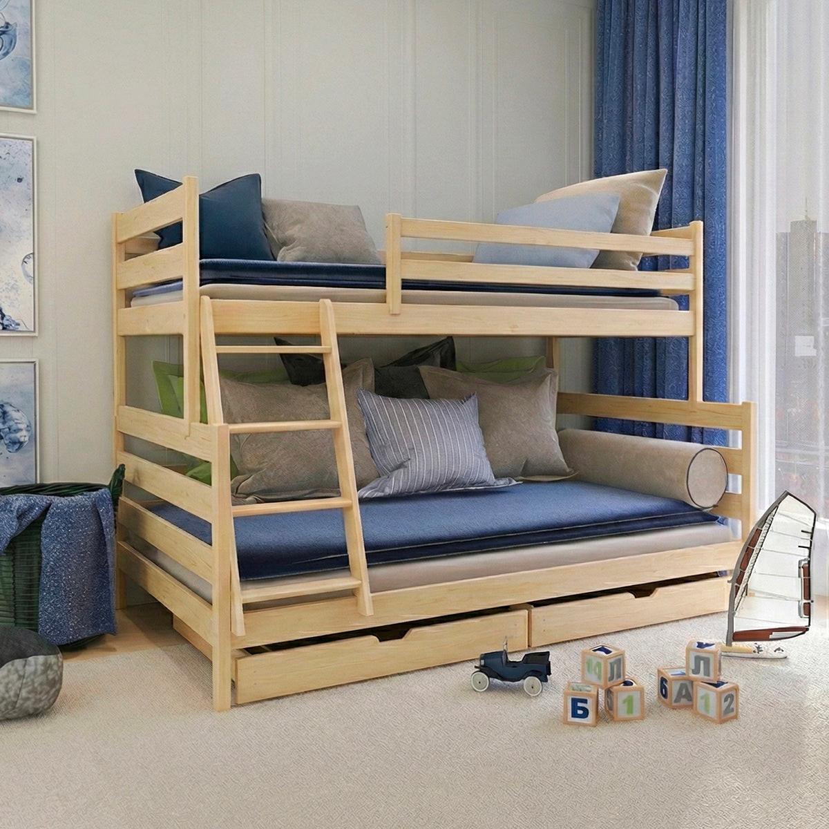 ETAGENBETT 120/200 Leo Holz - Braun, Holz (120/200cm) - Petits-meubles