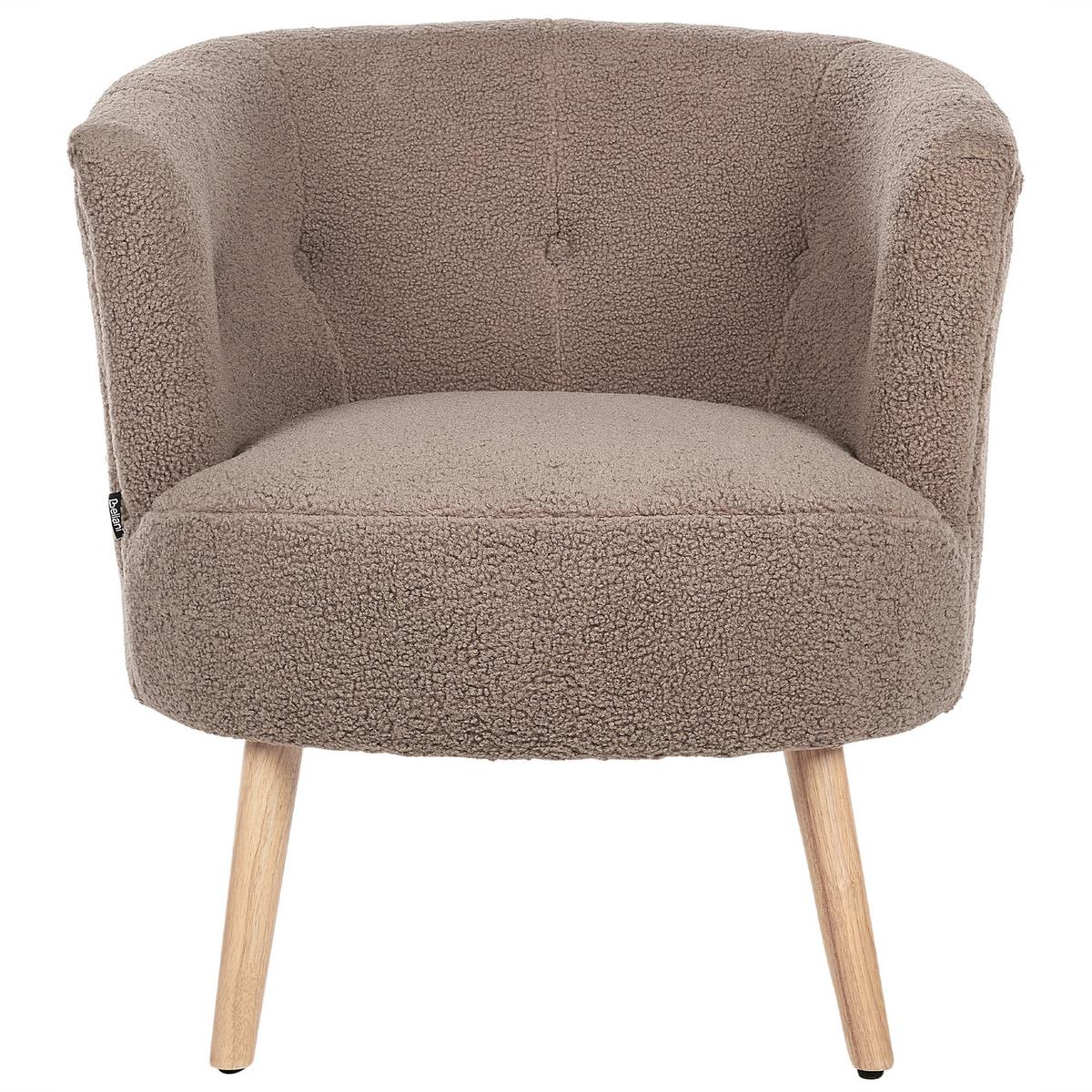 SESSEL Braun Odenzen - Braun, Textil (72/77/73cm) - Beliani