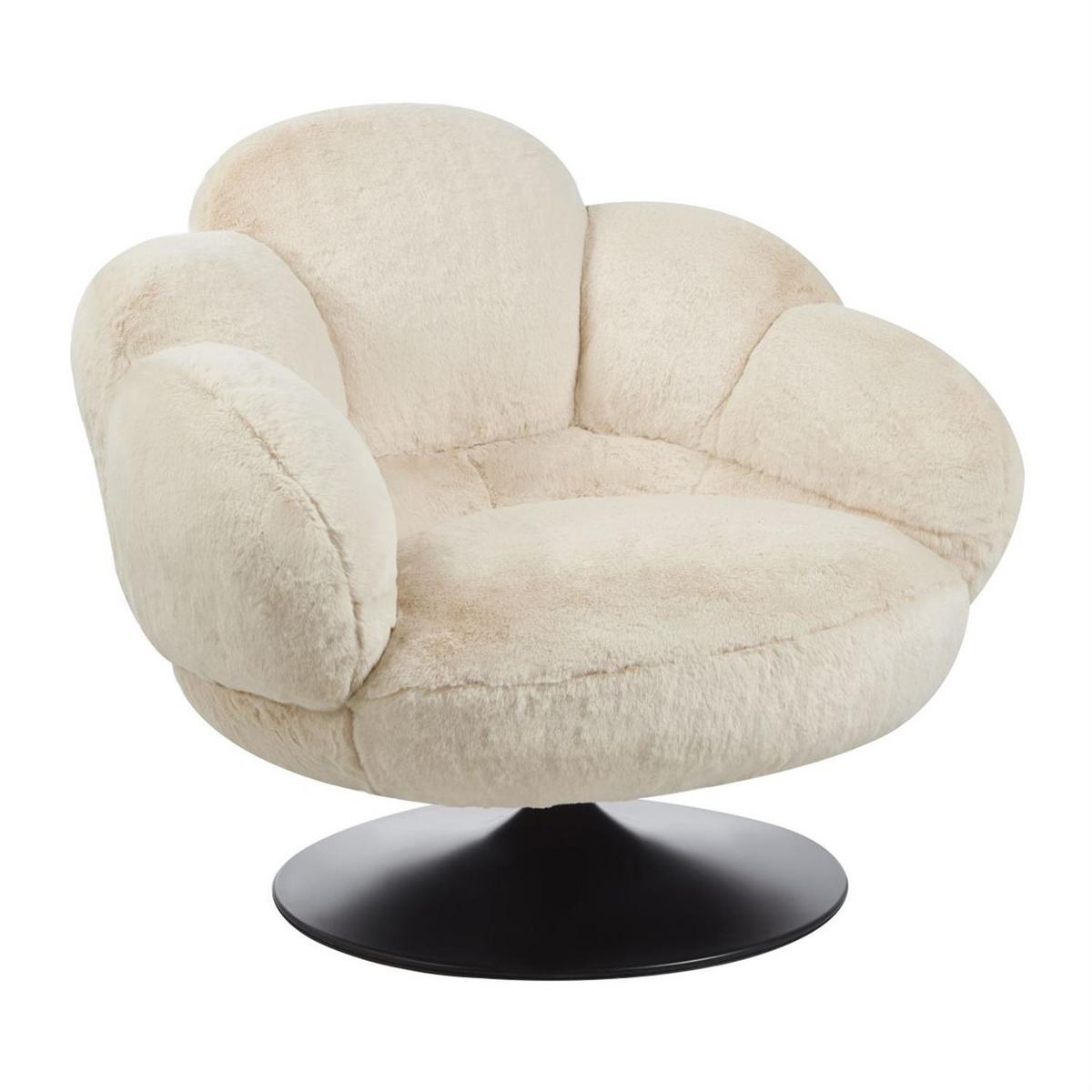 GEMÜTLICHER Polstersessel POPPY - Beige, Textil (98/82/50cm) - Lookway
