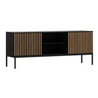 TV-MÖBEL Melchior Schwarz - Schwarz, Holzwerkstoff (150/60/40cm) - Petits-meubles