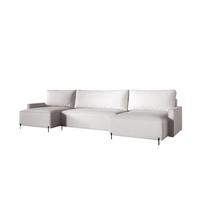 WOHNLANDSCHAFT Braga - Weiß, Holzwerkstoff/Textil (372/80/153cm) - Fun Möbel