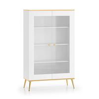 VITRINE Zora Weiß - Weiß, Holzwerkstoff (92/152/40cm) - Petits-meubles
