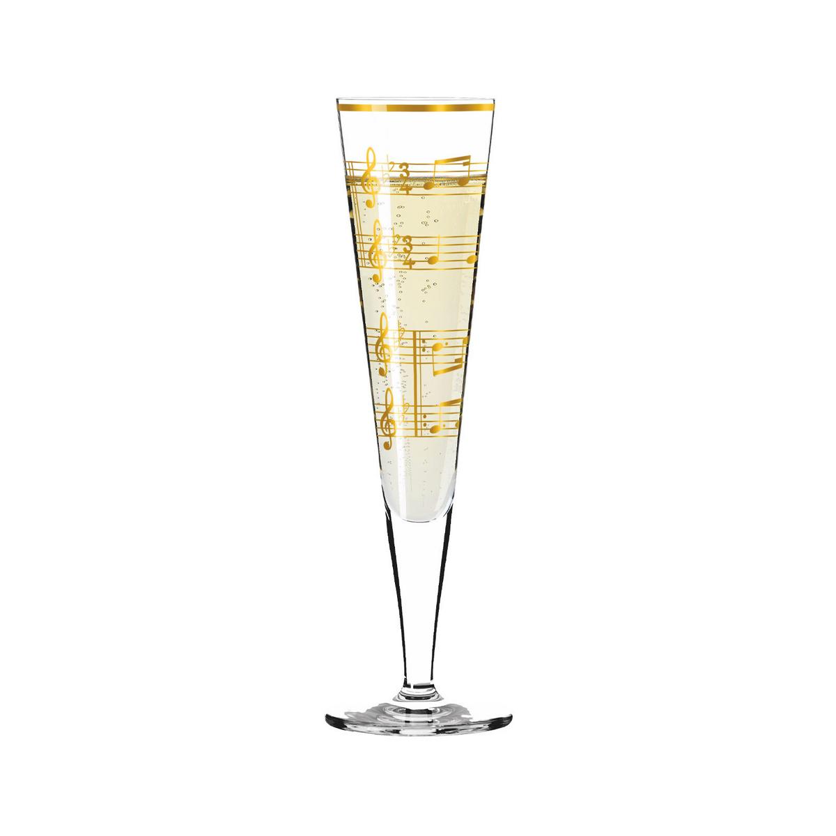 CHAMPAGNERGLÄSER Goldnacht gold 205 ml 2er Set - Goldfarben, Glas (0.205L) - Ritzenhoff