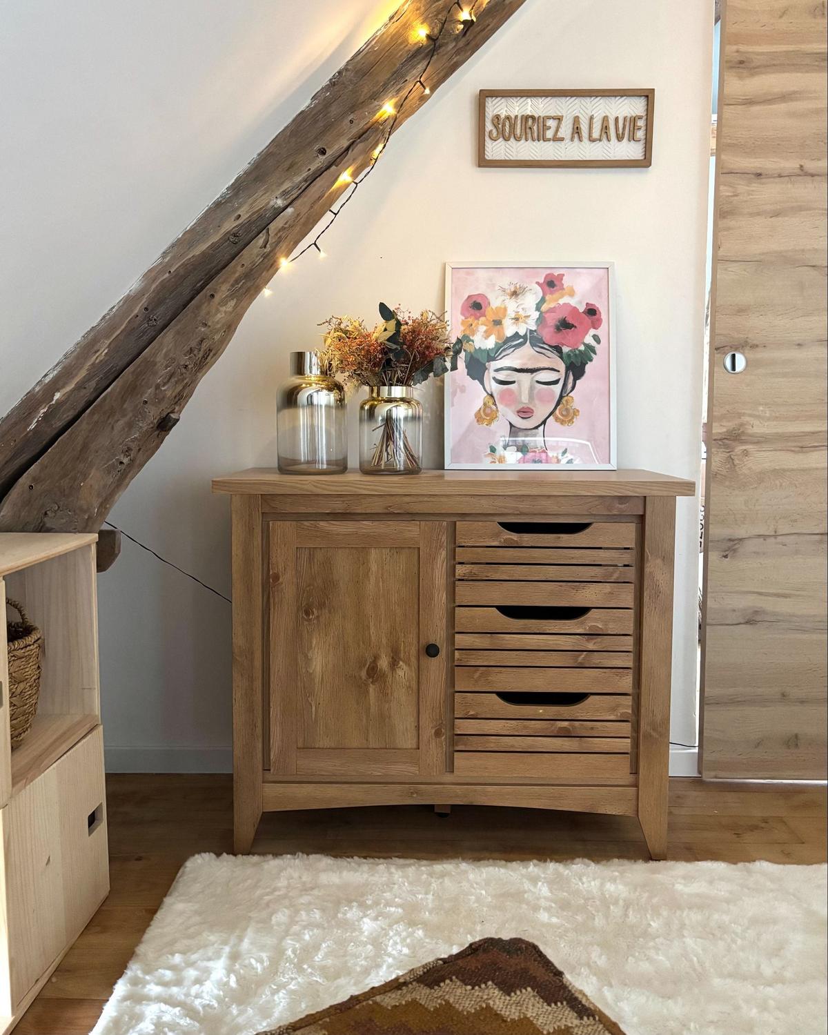 SIDEBOARD mit 2 Türen Braun Agora - Braun, Holzwerkstoff (99/80/43cm) - Beliani