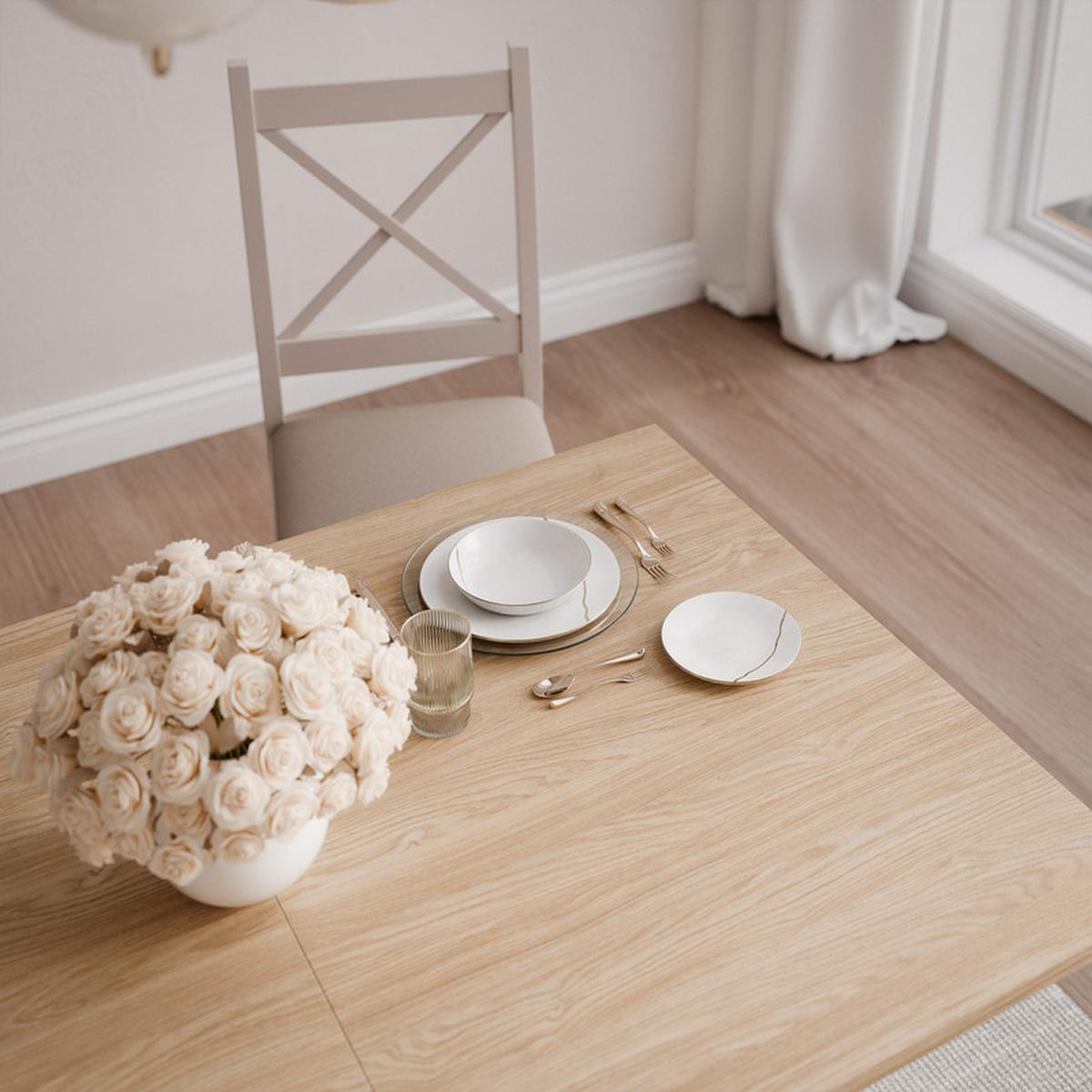 AUSZIEHTISCH LUSSO 140/90/75 cm Eiche - Eichefarben, Holzwerkstoff (90/140/75cm) - Idohome