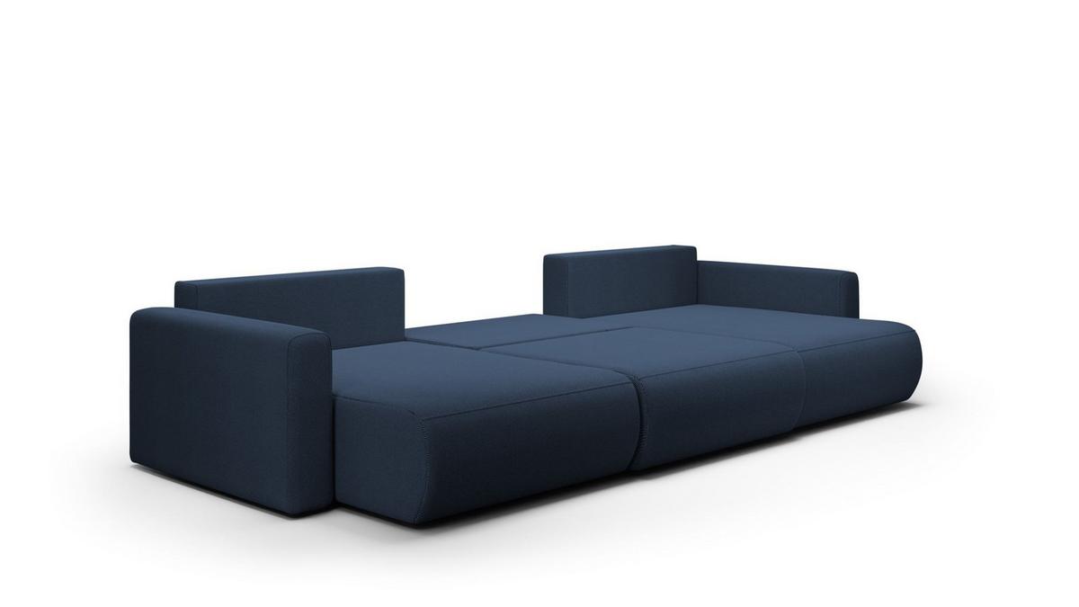 WOHNLANDSCHAFT Chaira Mit Schlaffunktion - Dunkelblau, Holzwerkstoff/Textil (340/85/149cm) - Fun Möbel