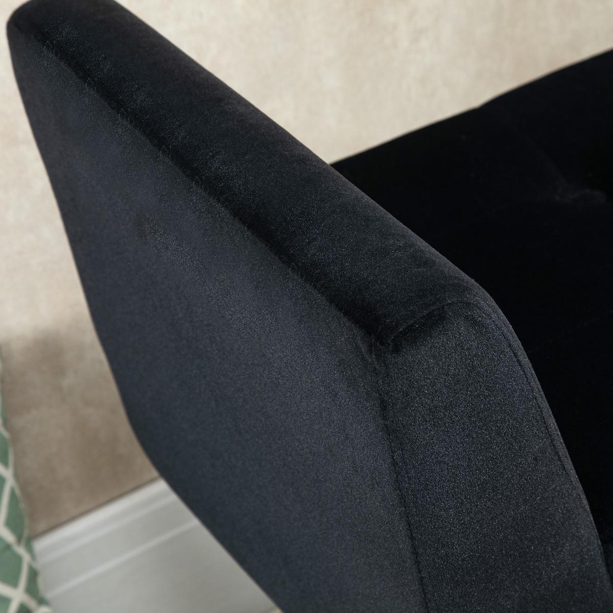 SITZBANK Polyester Schaumstoff Schwarz - Schwarz, Kunststoff (42/65/107cm) - HOMCOM