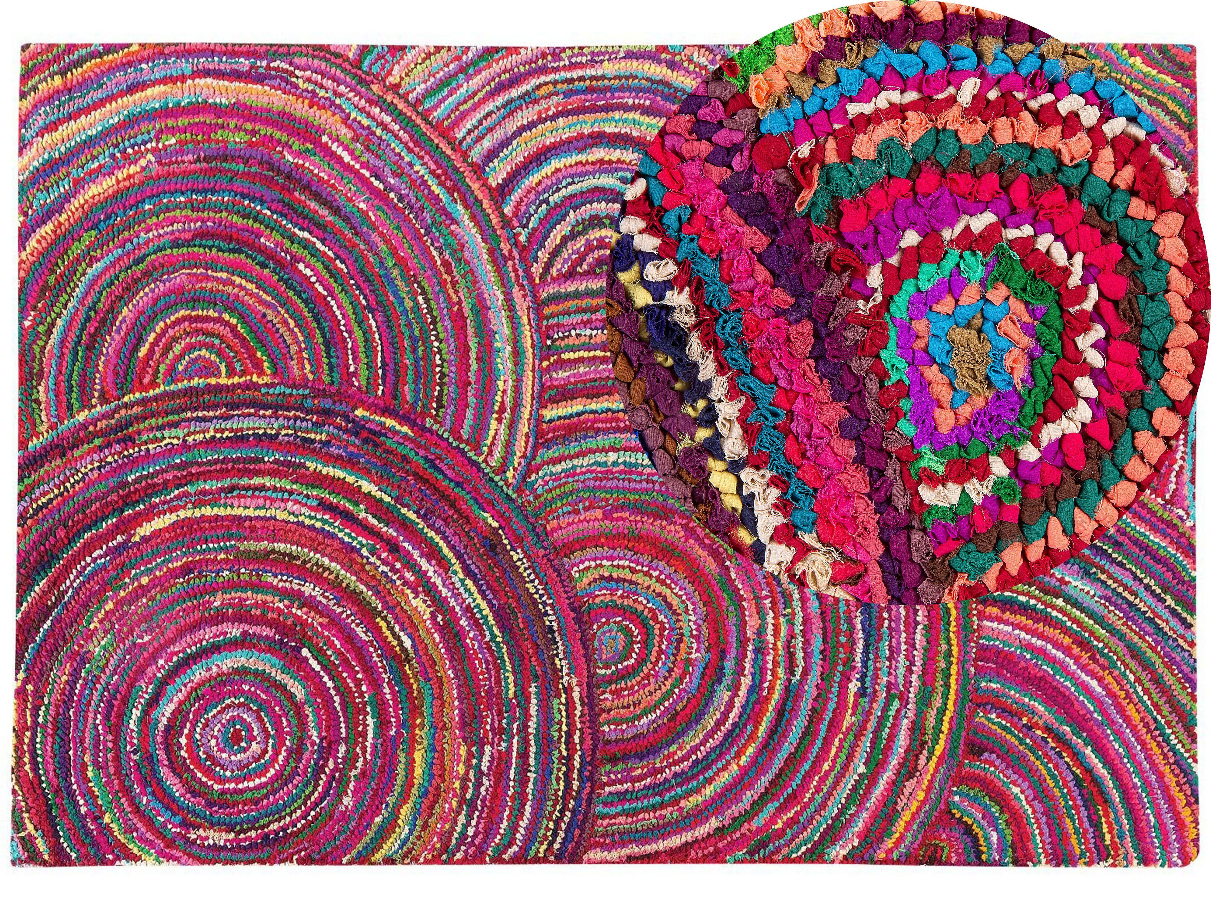 KURZFLOR-TEPPICH Kozan 230/160 cm - Multicolor, Textil (160/230cm) - Beliani