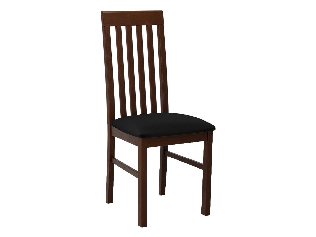 STUHL Nilo I, Holzfarbe: Walnuss - Walnussfarben/Schwarz, Holz (43/96/48cm) - MIRJAN24