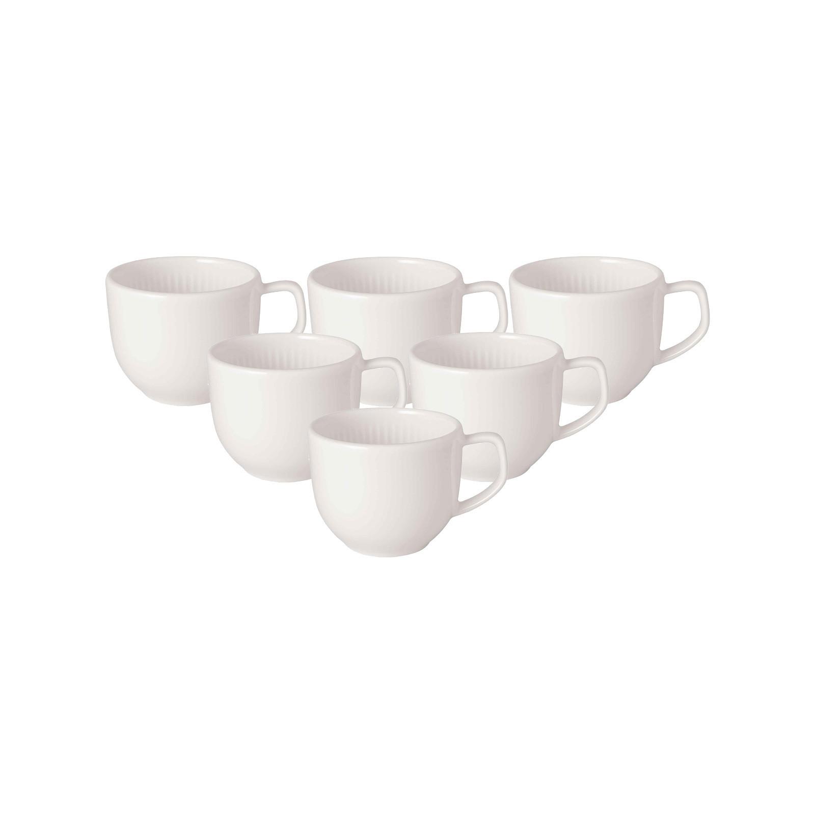 MOKKA- / ESPRESSOTASSEN Afina weiß 50 ml 6er Set - Weiß, Keramik (0.05L) - Villeroy & Boch