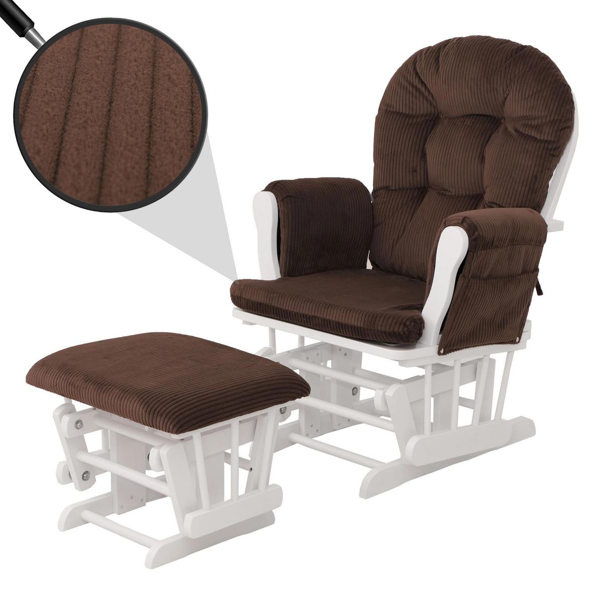 RELAXSESSEL Braun, Weiß - Braun/Weiß, Textil (74/103/71cm) - MCW