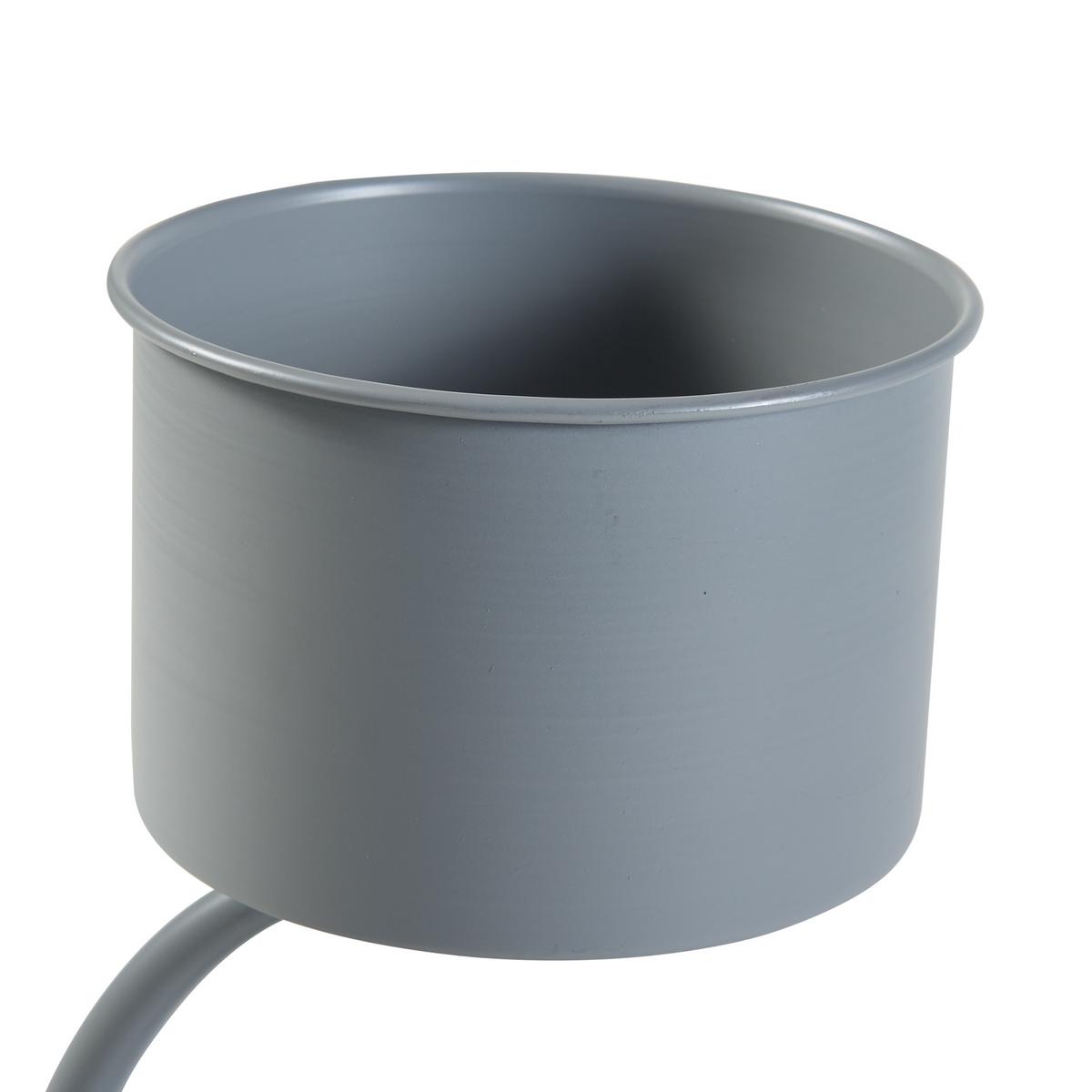 PFLANZENSTÄNDER Almelo - Grau, Metall (63cm) - [en.casa]