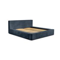 POLSTERBETT Modesto In Lincoln - Blau, Holzwerkstoff/Textil (140/200cm) - Fun Möbel