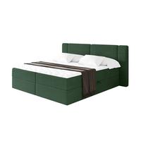BOXBETT mit Matratze H4 - EVON - 180x200 cm Grün - Grün, Holzwerkstoff (180/200cm) - ALTDECOR