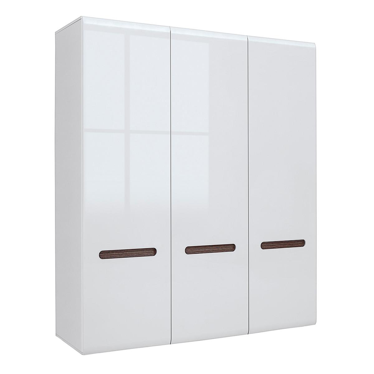 SCHRANK 3 Türen Darrel Weiß - Weiß, Holzwerkstoff (180/210/57cm) - Petits-meubles
