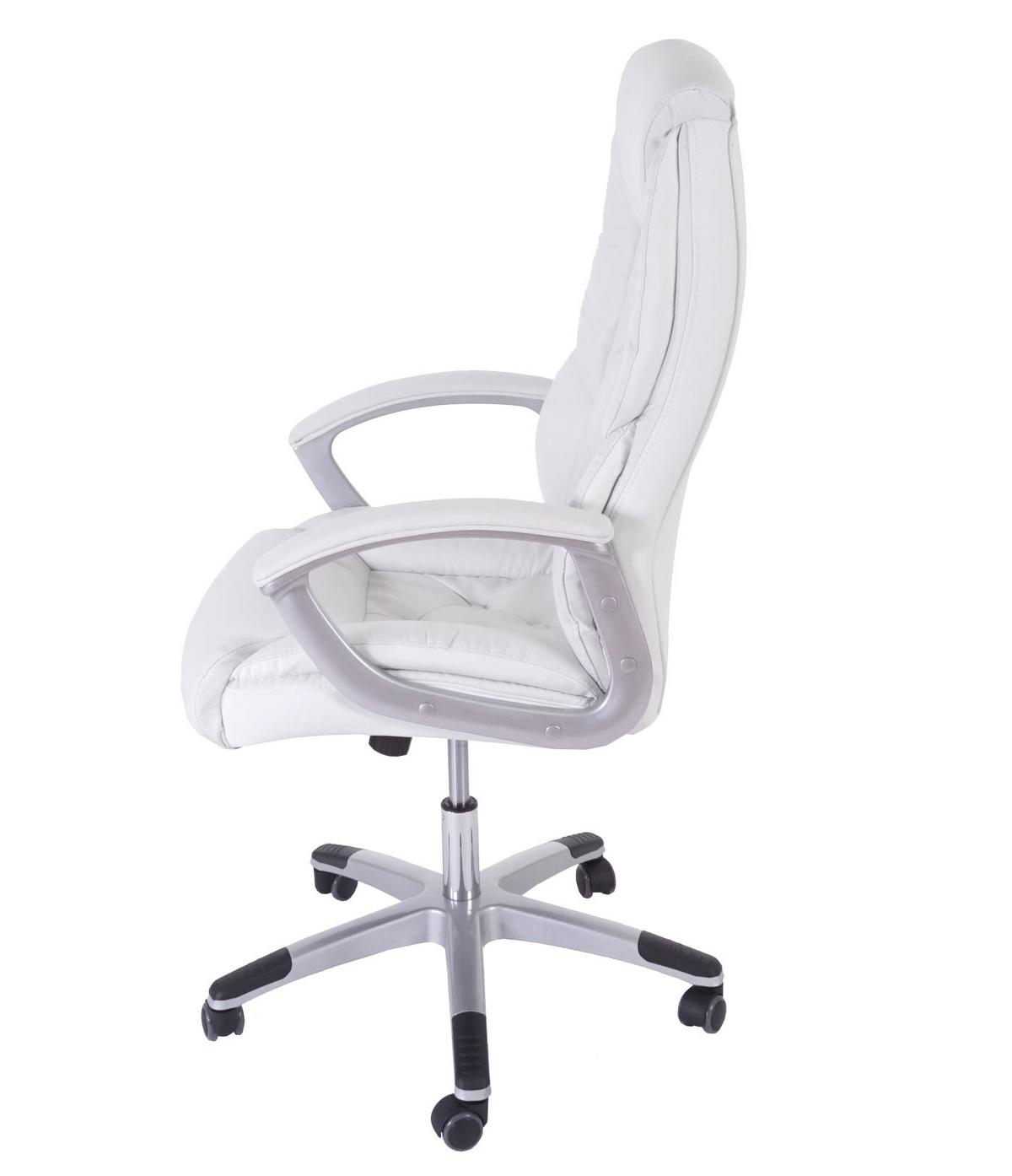 PROFI-BÜROSTUHL XXL Weiß - Weiß, Textil (68/125/77cm) - MCW