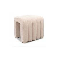 HOCKER RIBA 50/38/43 cm Beige - Beige, Textil (50/43/38cm) - Lookway