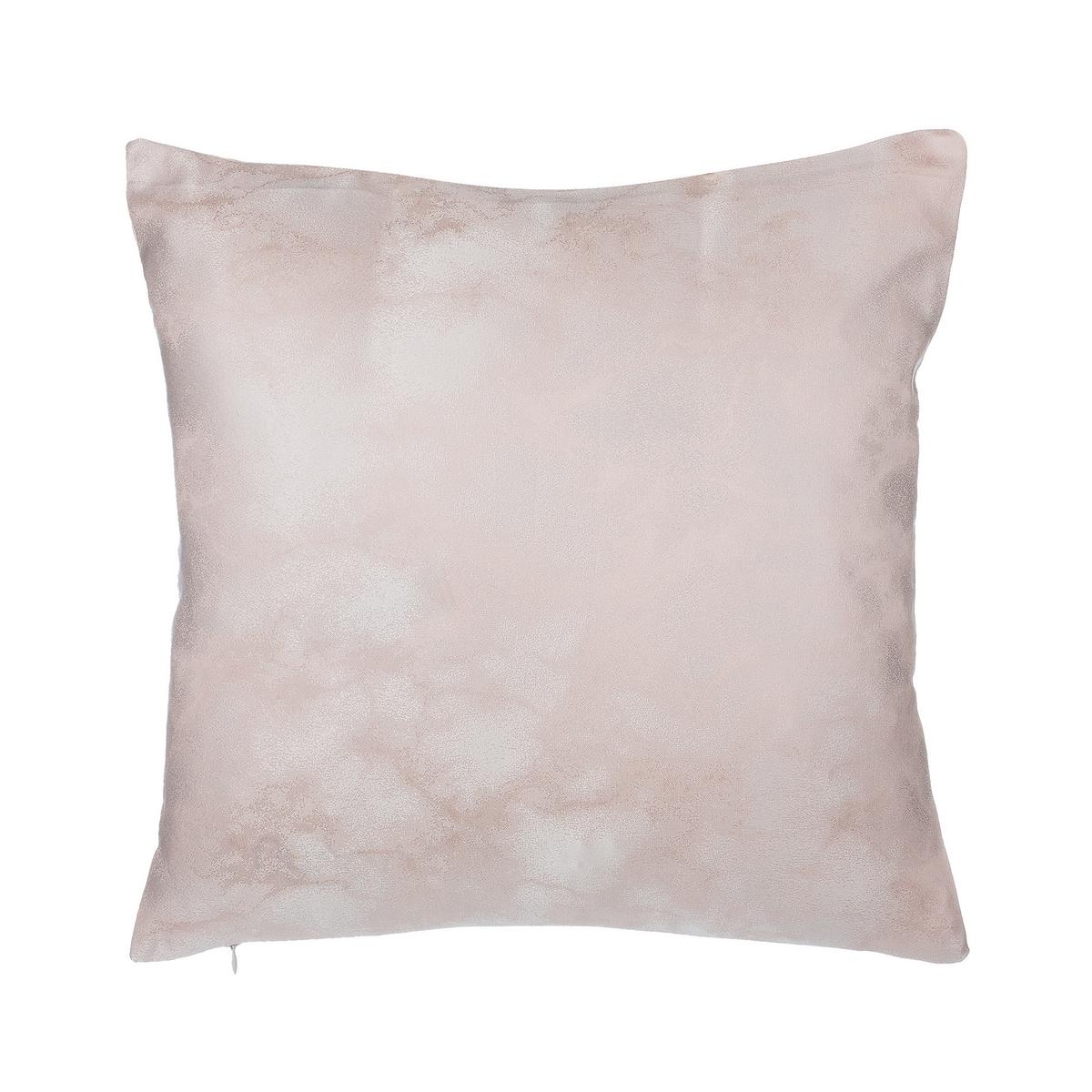 DEKOKISSEN 2er-Set Rosa 45/45 cm Silene - Pink, Textil (45/45cm) - Beliani