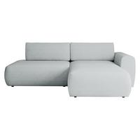 ECKSOFA Mila - Schwarz/Grau, Holzwerkstoff/Kunststoff (164/264cm) - MIRJAN24