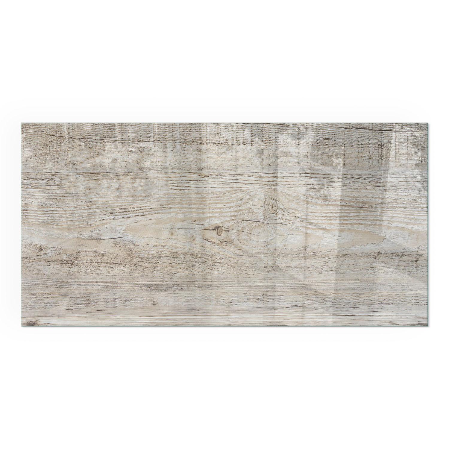 GLASPLATTE für Kamin 120x60 cm - Beige, Glas (120/60/0.4cm) - TULUP