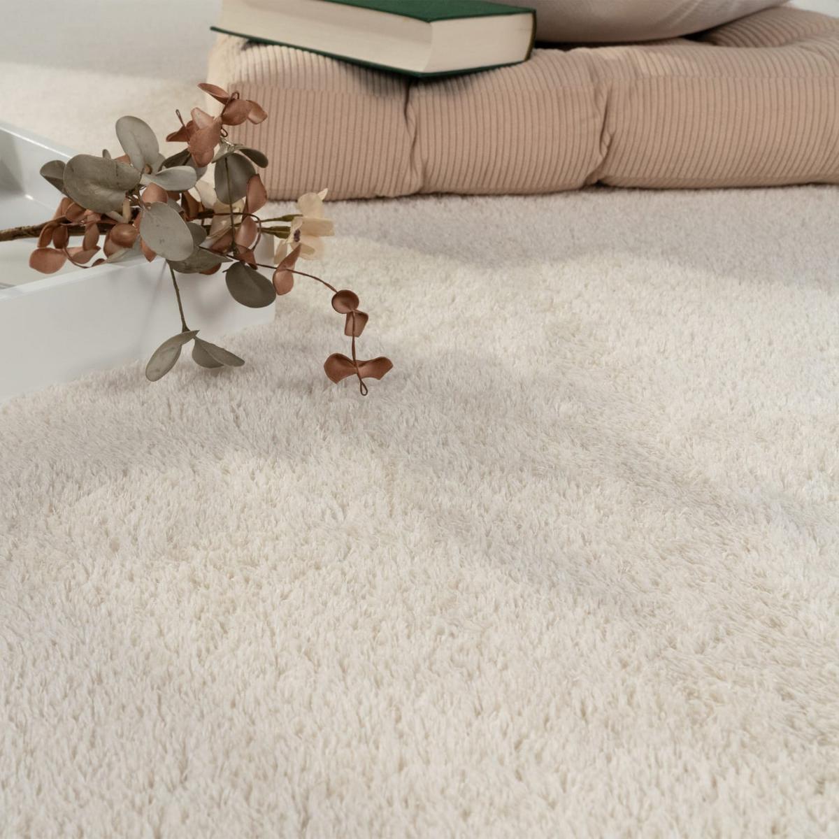 KURZFLORTEPPICH, einfarbig, Creme, 200 x 280 cm - Beige, Textil (280/200cm) - KADIMA DESIGN