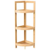 ECKREGAL Bambus Hellbraun Illampu - Braun, Holz (34/77/23cm) - Beliani