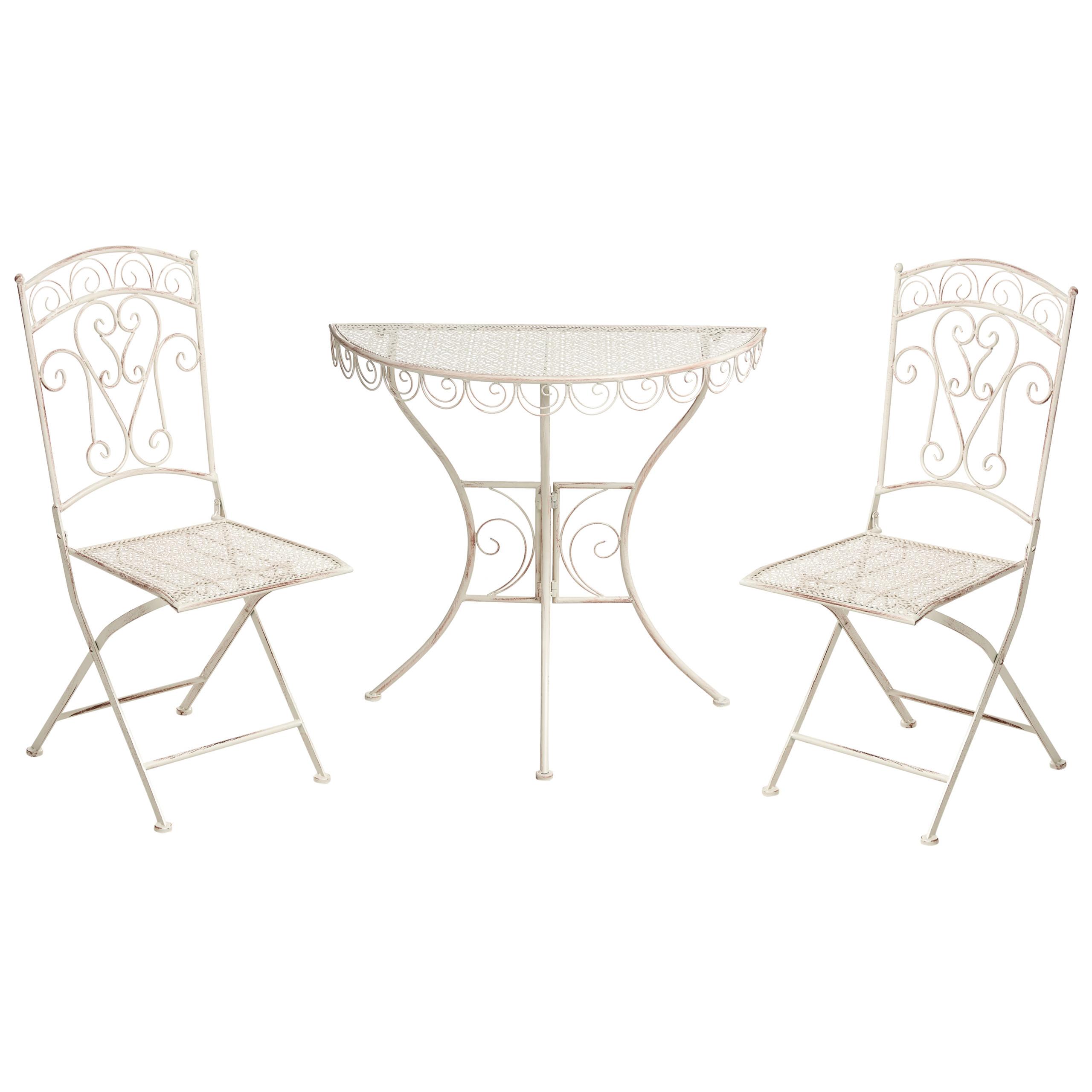 BISTRO-SET Beige Juina - Beige, Metall - Beliani