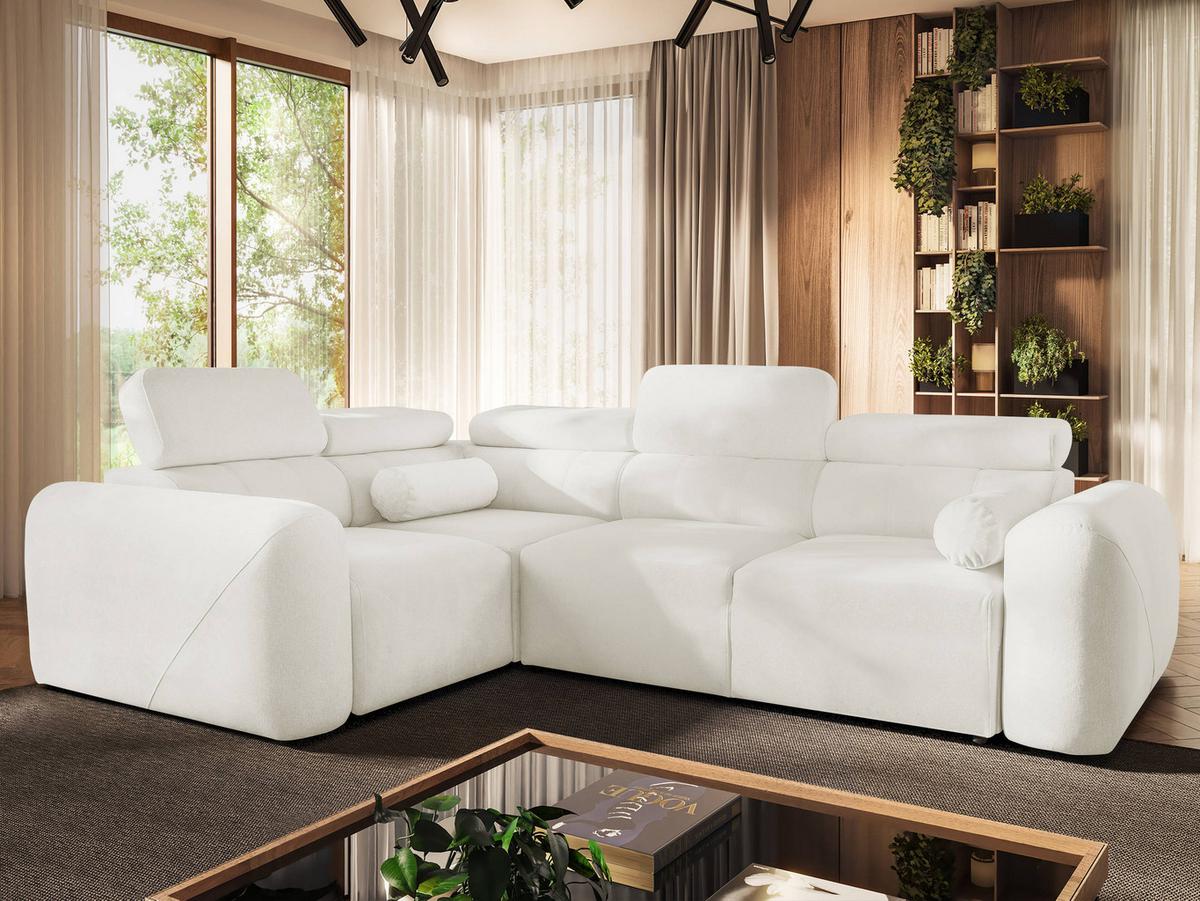 ECKSCHLAFSOFA Volare II, Seite: Links - Creme, Holz/Textil (273/204cm) - MIRJAN24