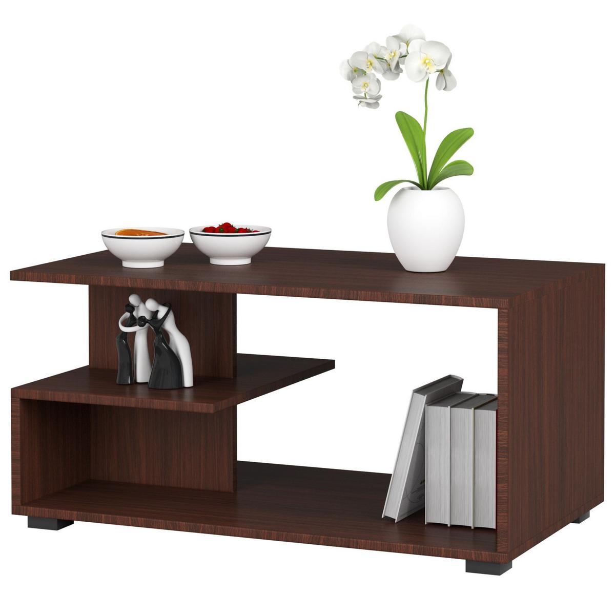 COUCHTISCH Dunkelbraun 45/90/51 - Dunkelbraun, Textil (51/90/45cm) - RAUMHIRSCH FURNITURE