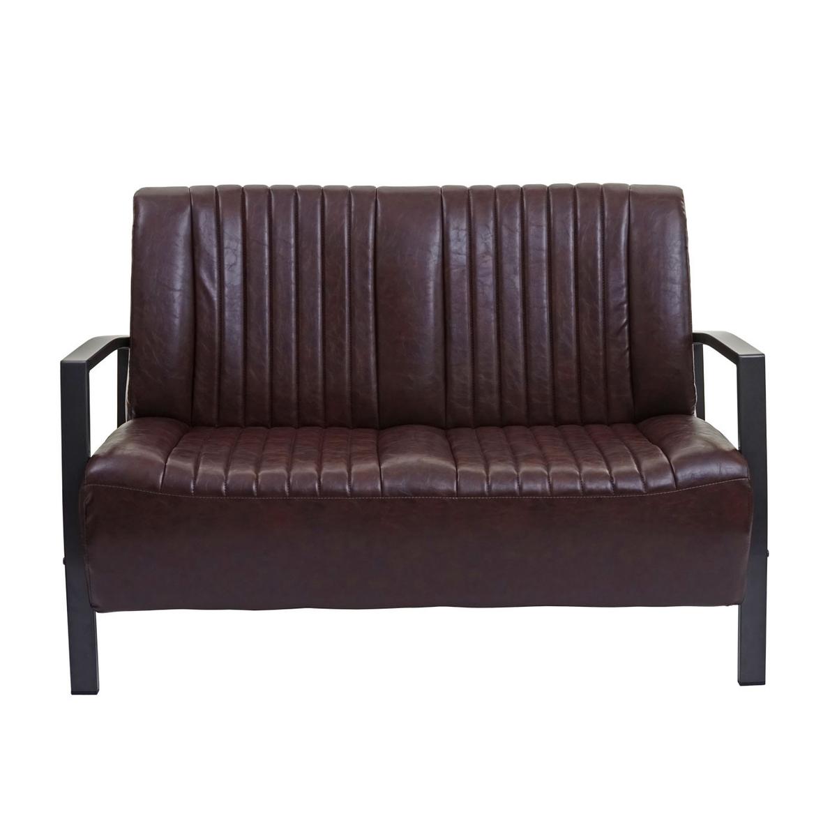 2-SITZER SOFA Braun - Braun, Textil (127/86/70cm) - MCW