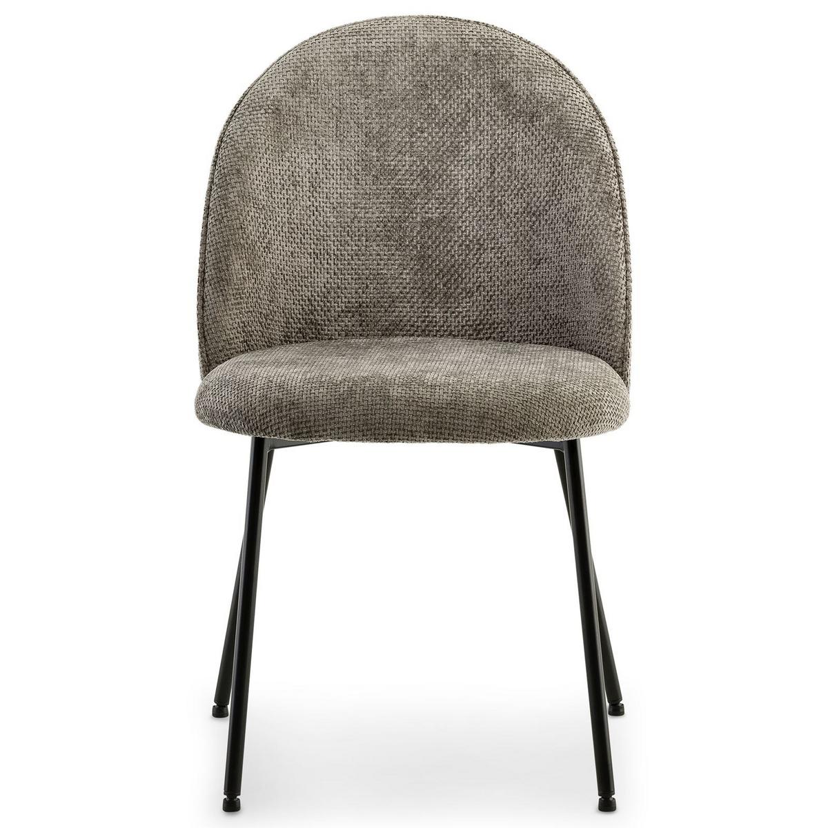 ESSZIMMERSTÜHLE CASSIE 2er-Set grau - Grau, Textil (48/83/53cm) - IDIMEX