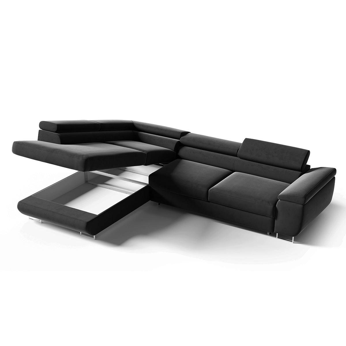 ECKSOFA Lyam 4 Sitzplätze Hellgrau - Grau, Holzwerkstoff (271/201cm) - Petits-meubles