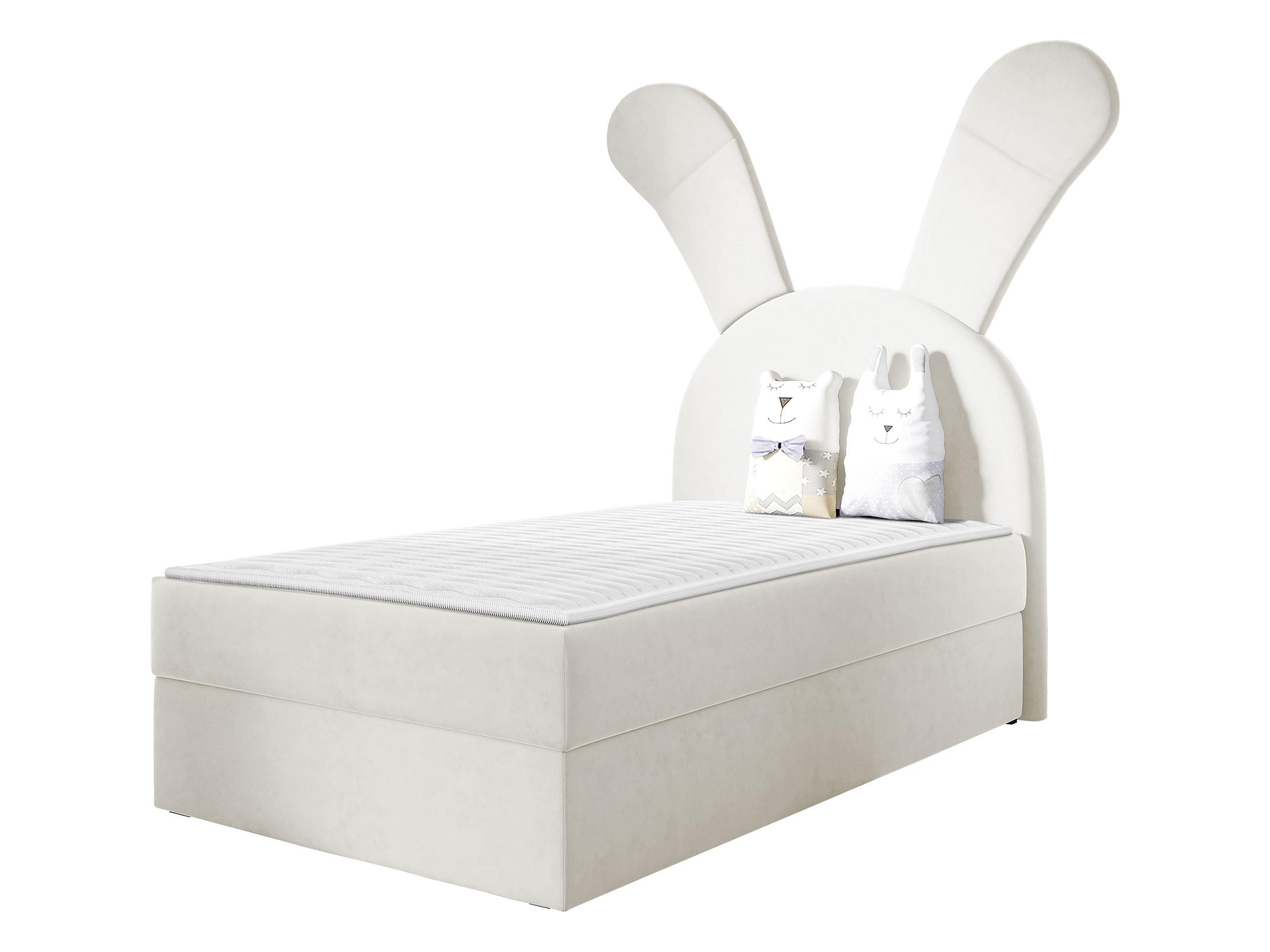 BOXBETT Bunny Light, Seite: Rechts - H3 - Creme/Schwarz, Holz/Textil (100/200cm) - MIRJAN24