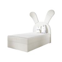 BOXBETT Bunny Light, Seite: Links - H3 - Creme/Schwarz, Holz/Textil (100/200cm) - MIRJAN24