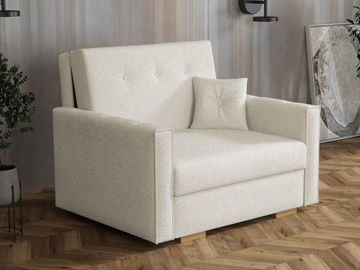 SCHLAFSOFA Viva Sonic I - Beige/Schwarz, Holz/Textil (103/85/100cm) - MIRJAN24