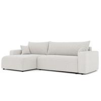 ECKSOFA Luna Max Mit Schlaffunktion - Beige, Holzwerkstoff/Textil (278/145cm) - Fun Möbel