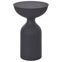 BEISTELLTISCH Metall schwarz rund 36 cm Cota - Schwarz, Metall (36/36/56cm) - Beliani