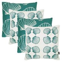 OUTDOORKISSEN 4er Set - Türkis, Textil (43/43cm) - icon